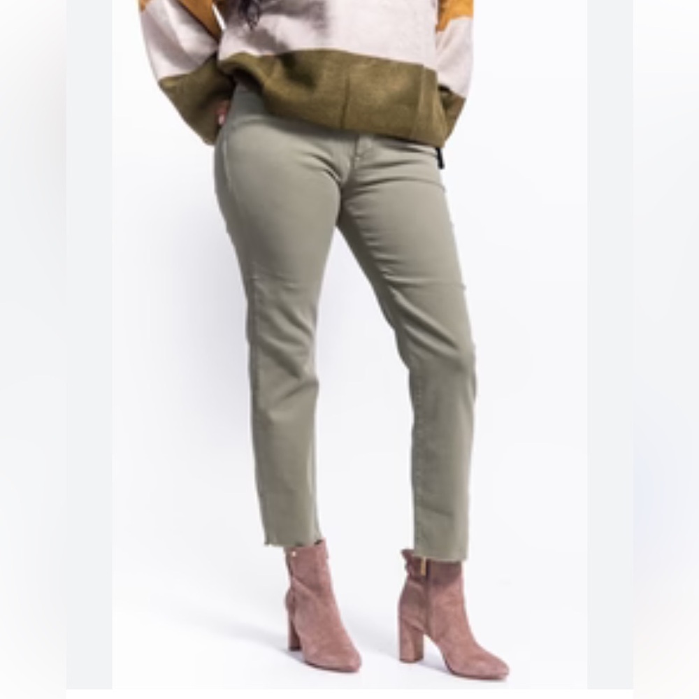 Mavi viola high rise slim straight denim pants